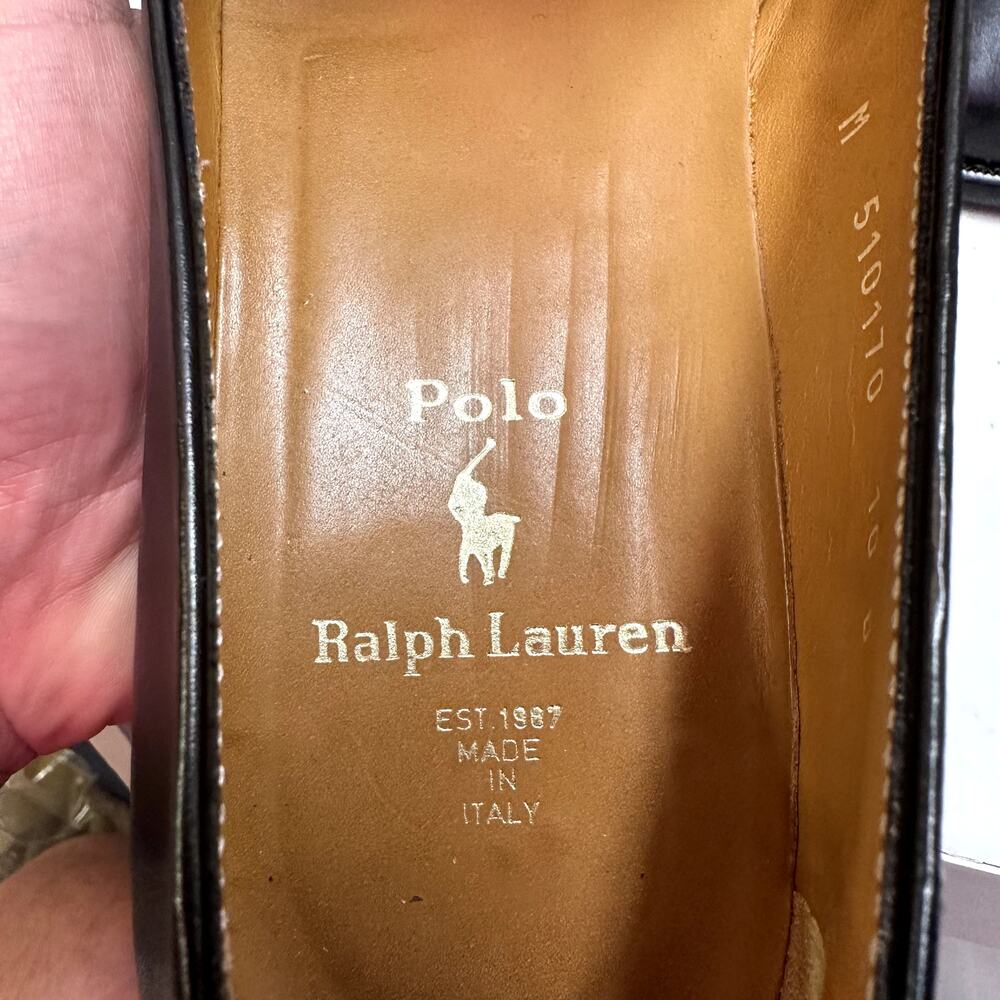EUC Ralph Lauren Purple Label Formal Slippers Opera Pumps Made in Italy 10 D - Picture 7 of 12